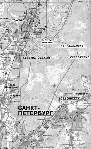 Карта Ленинградской области. Койранкангас