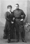Владимир Михайлович Шахов с женой Лидией Васильевной. 1915 г. 