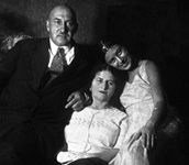 Сергей Иеронимович Краузе, его жена Анна Марковна и дочь Елизавета