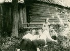 Люция Барташевич и её дяди: Петя, Миша, Ваня. 
Новая Ладога, канун Большого Сталинского террора